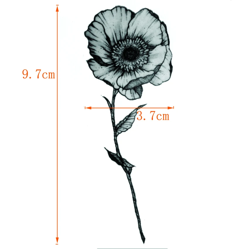 واحد زهرة ماء الوشم ملصق الحناء الوشم هيئة الفن يغيب وهمية الوشم فلاش ل امرأة رجل غانيشا
