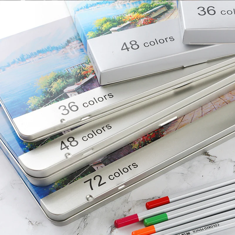 Non-toxic colored pencils profesional set Lead-free 24364872 color pencil For kids Drawing Painting fine Colour Coloring book (6)