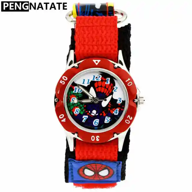 PENGNATATE Brand Watch Kids Nylon Strap Children Boys Spiderman Cartoon Bracelet PENGNATATE Brand Watch Kids Nylon Strap Children Boys Spiderman Cartoon Bracelet