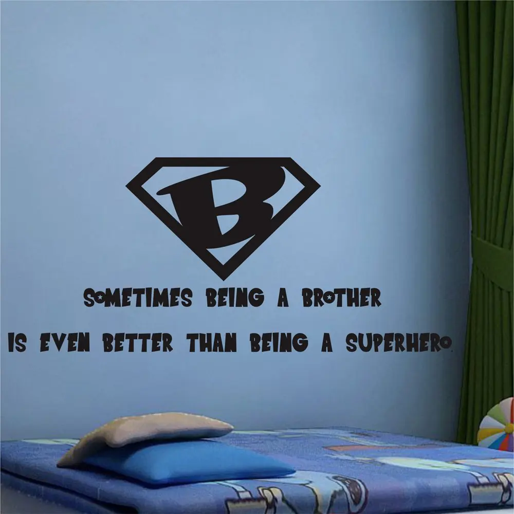 Superhero LOGO Wall Decal Vinyl Sticker superhero comics Interior Home