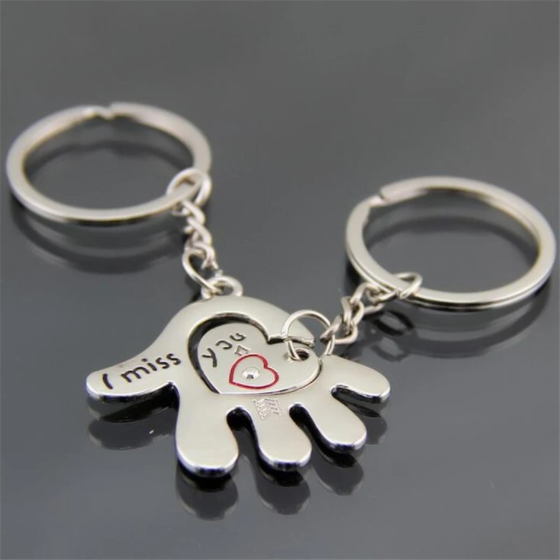 2PCS/lots Key to My Heart Keychain Wedding Favors And Gifts Wedding