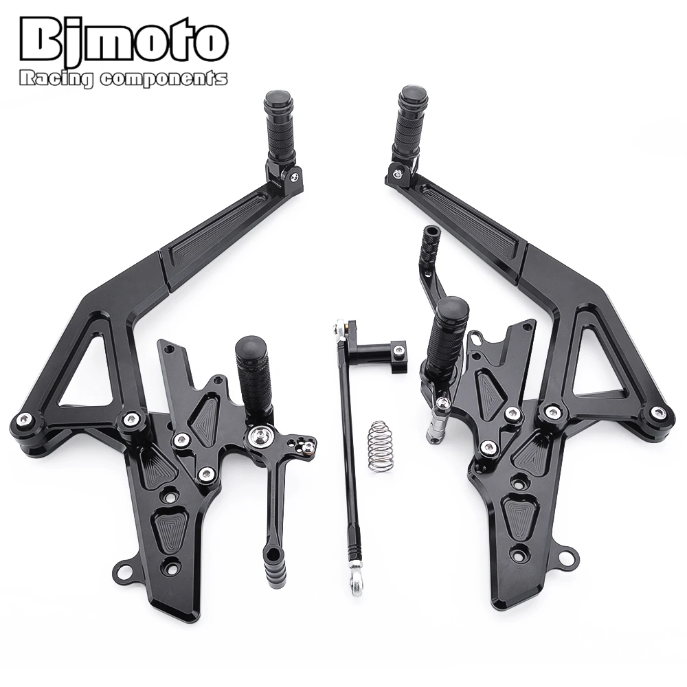 BJMOTO Motorcycle biker Adjustable Footpeg Rearset Rear Set For