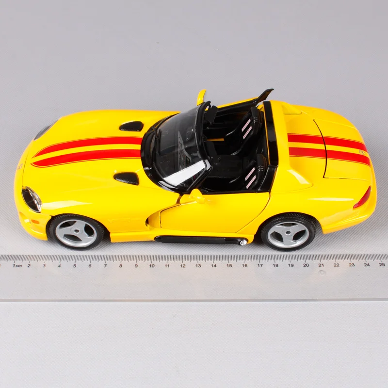 Bburago 1:18 dodge viper rt/10 желтая Роскошная Автомобильная литая под давлением