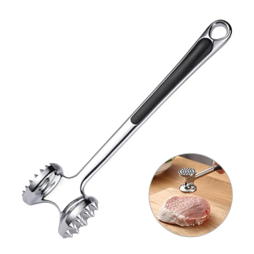 

Waasoson Meat Tenderizer Mallet Tool Manual Hammer Pounder For Tenderizing Chicken Steak Pork Veal Non Slip Handle for Pounding