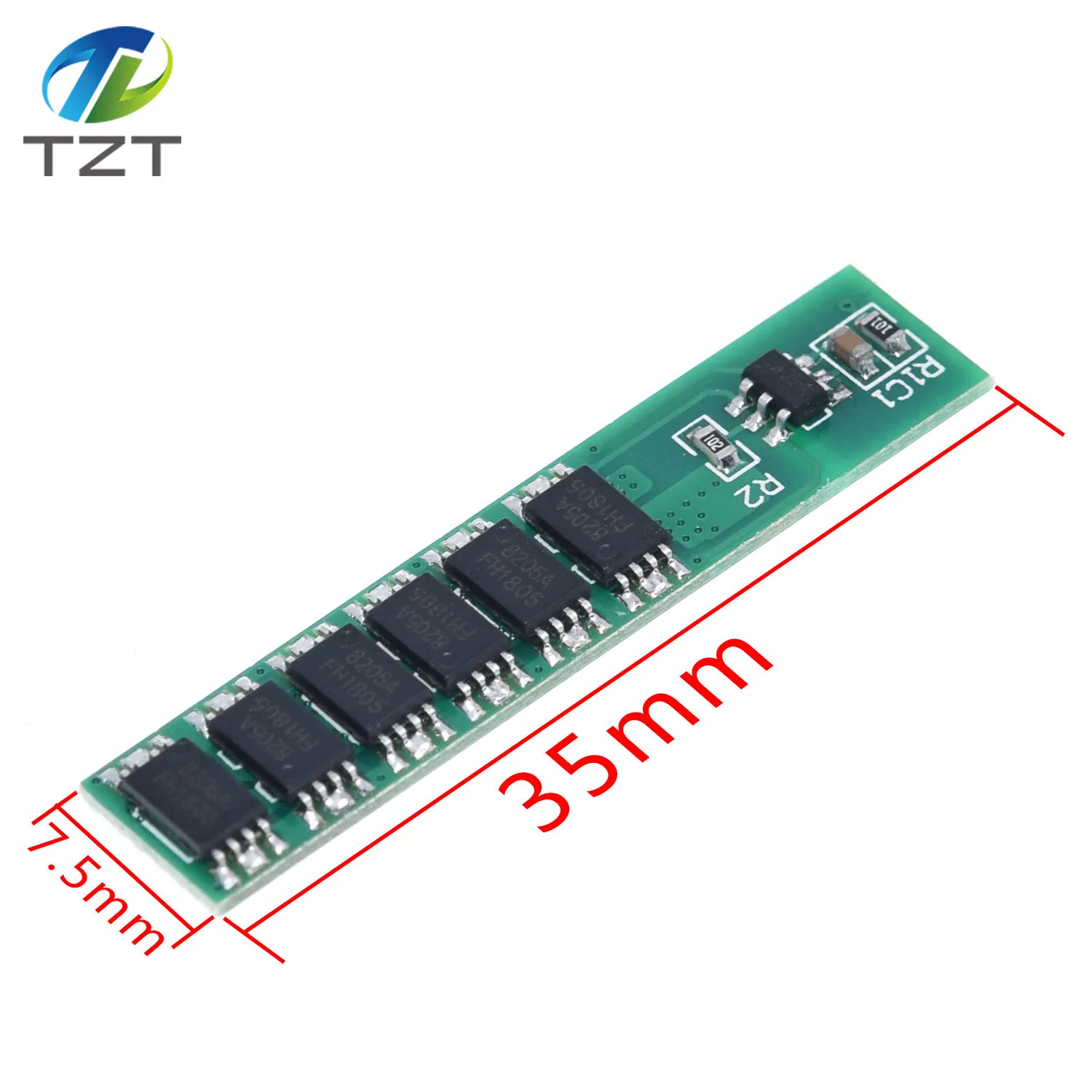 TZT 1S 15A 3,7 V литий-ионная 6MOS BMS PCM плата защиты батареи PCM для 18650 литиевых львиных батарей