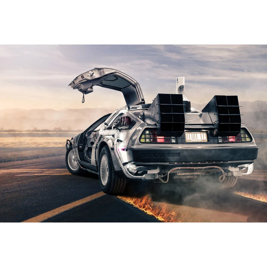 Назад в будущее Delorean DMC таймерная машина Supercar рамка настенные картины на холсте