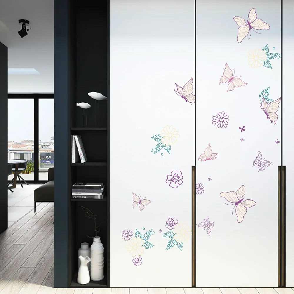 

Butterfly Wall Sticker Bedroom Home Decor DIY Art Mural For Kids Room Living Room cloakroom study room decorative QTM318-4