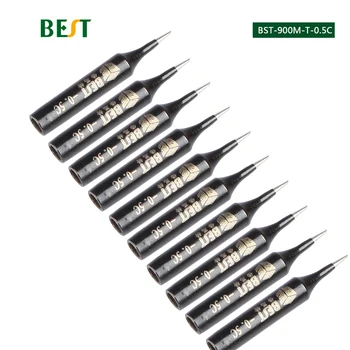 

BST-900M-T-0.5C 10P/Lot Lead-Free Soldering Solder Iron Tips Welding Tools For Hakko 936 fx888/888D SAIKE 909D/852 CXG 936d