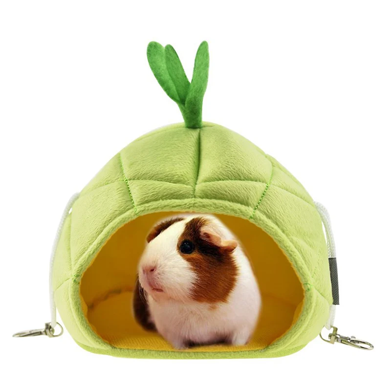 

2color mini pet hammock Pineapple shape hamster hedgehog guinea pig hammock Creative cute pet sleeping house Hamster accessory27