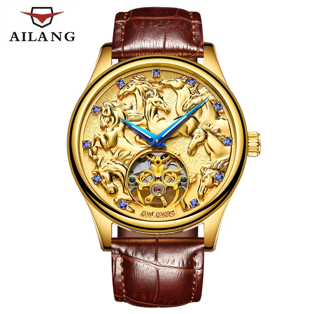 Ailang رجل التلقائي الساعات الميكانيكية الرجال أعلى ماركة فاخرة التنين الحصان نمط الطلب الرياضة الشركة جلدية ساعات المعصم Ailang رجل التلقائي الساعات الميكانيكية الرجال أعلى ماركة فاخرة التنين الحصان نمط الطلب الرياضة الشركة جلدية ساعات المعصم