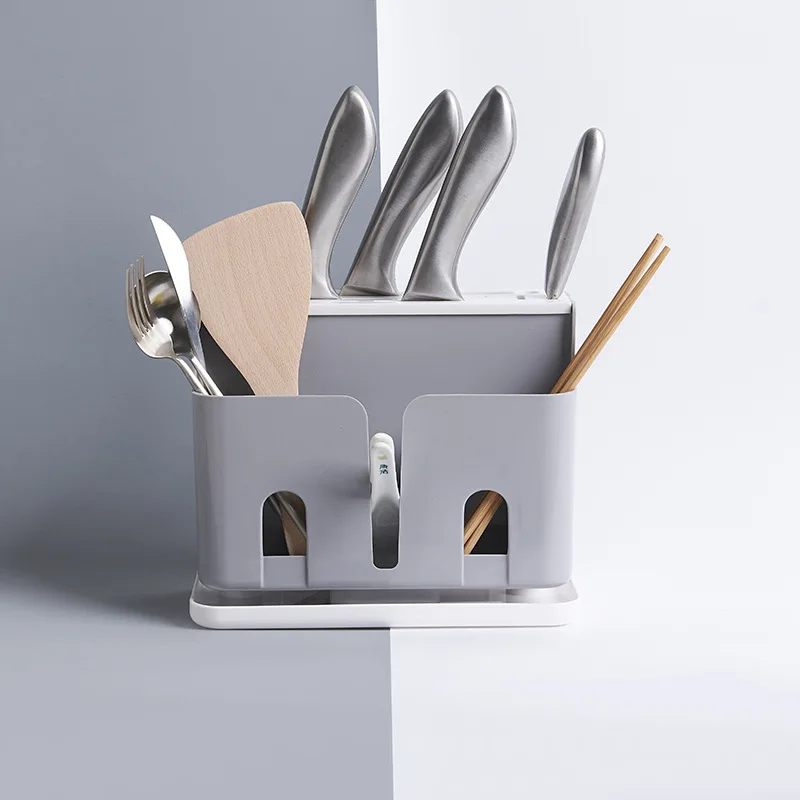 

Multifunctional kitchen knife rest plastic rack knife rack storage chopsticks tube drain rack chopsticks cage tableware storage