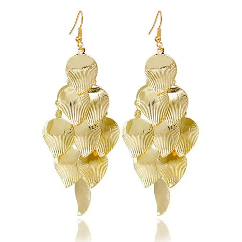 Fashion Korean Boho Tassel Stud Hoop Earrings For Women Oorbellen Pendientes Clip Drop Earring Orecchini Kolczyki Earing Jewelry | Украшения