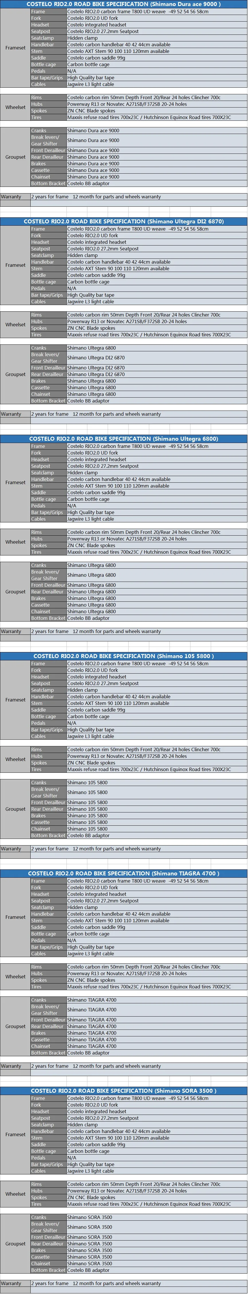 Top 2016 new full carbon fiber costelo rio 2.0 road bicycle carbon bike complete bicycle completo bicicletta bici velo completa 1 Top 2016 new full carbon fiber costelo rio 2.0 road bicycle carbon bike complete bicycle completo bicicletta bici velo completa 1