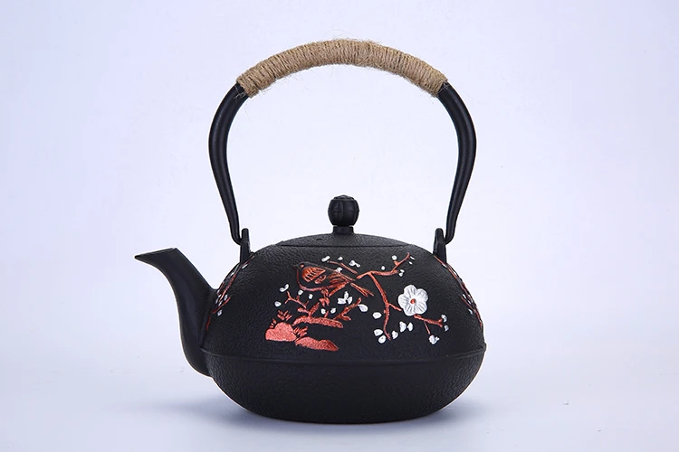 Japanese cast iron teapot pure handmade tea with boiled tea with filter
