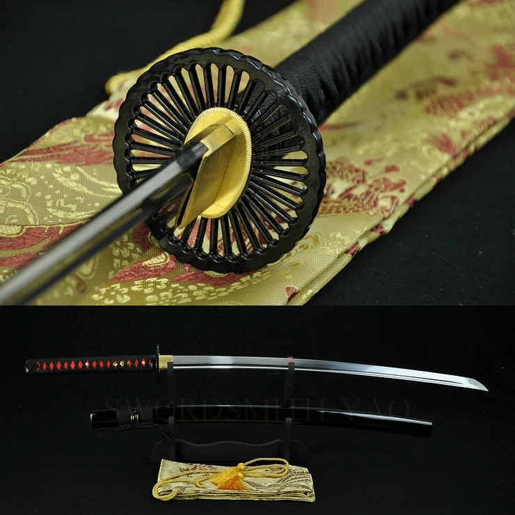 

1060 Carbon Steel Japanese Samurai KATANA Sword In Metal Craft Handforged Oil Quenched High Quality Custom Blade Full Tang Sharp