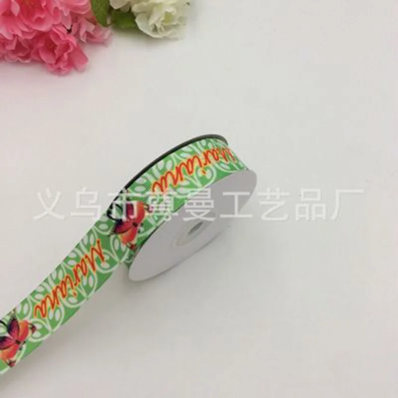 Односторонняя лента DIY Цифровая печать термопечать сублимационная Grosgrain