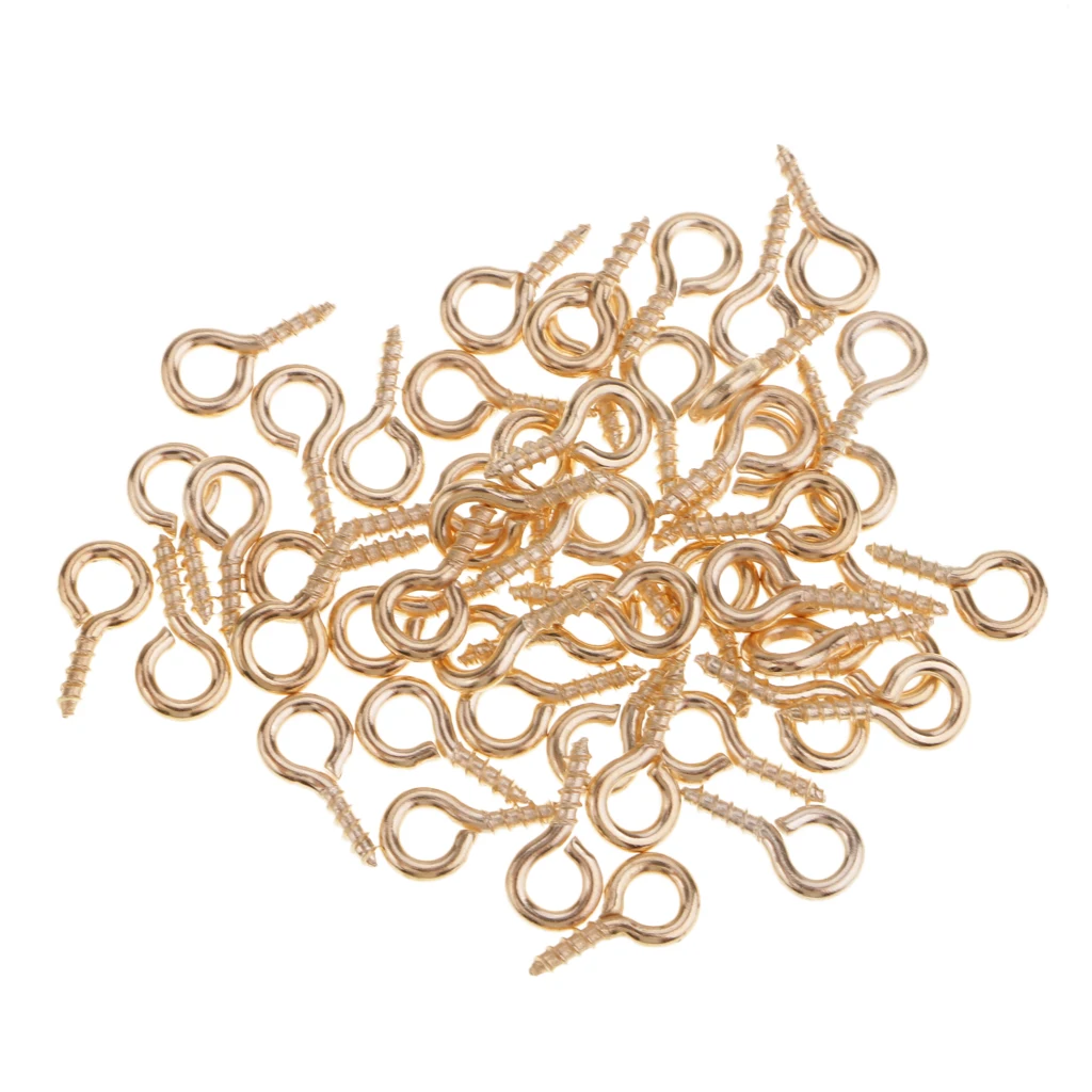 50Pcs 3 Size Metal Bait Screws Carp Fishing Terminal Tackle Boilie Pop Ups for D Rigs Chod Rigs