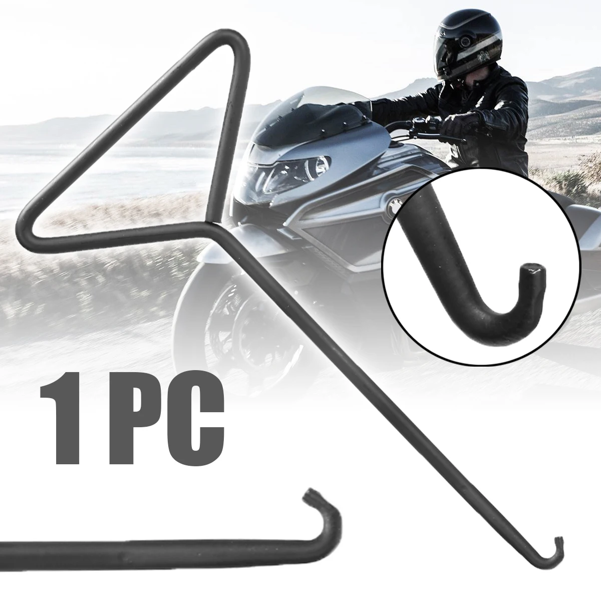 T-Handle Exhaust Stand Spring Hook Puller Iron Tools Motorcycle Kart Bike ATV 