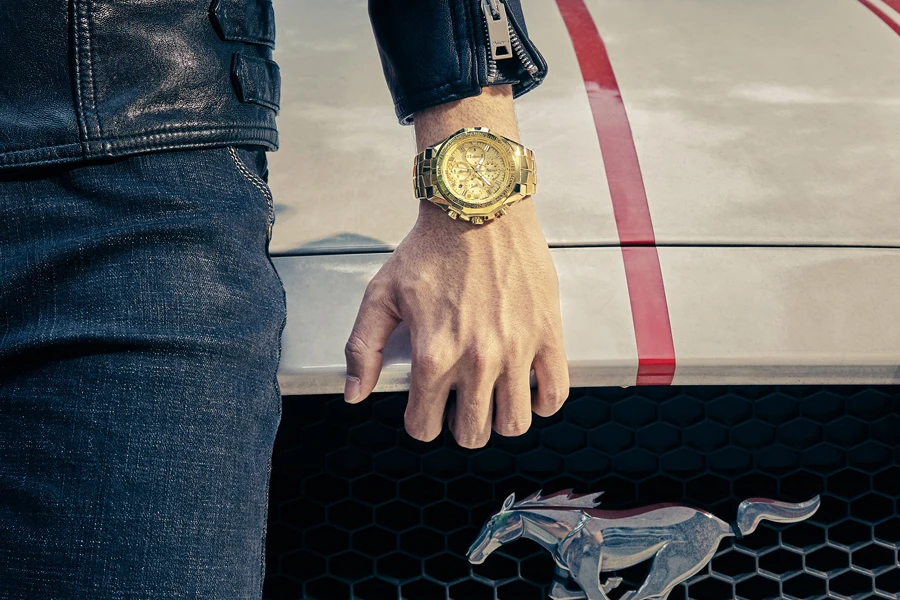 WWOOR Relogio Masculino мужские часы Роскошные Известный Топ бренд Мужская мода Повседневное платье часы военные кварцевые наручные часы золото