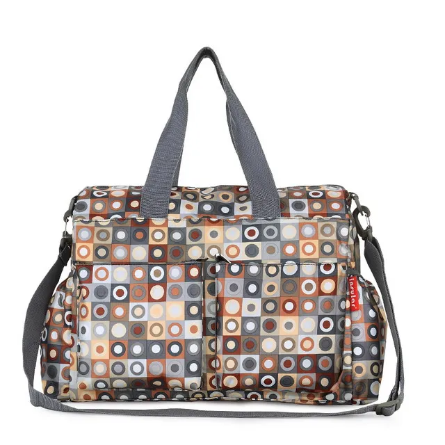 Городская серия модная многофункциональная, для детских подгузников сумка водонепроницаемый подгузник сумка Мама коляска мешок - Цвет: Gray