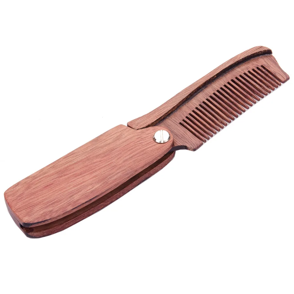 Buy ZY 100 Men Natural Wood Folding Comb Beard