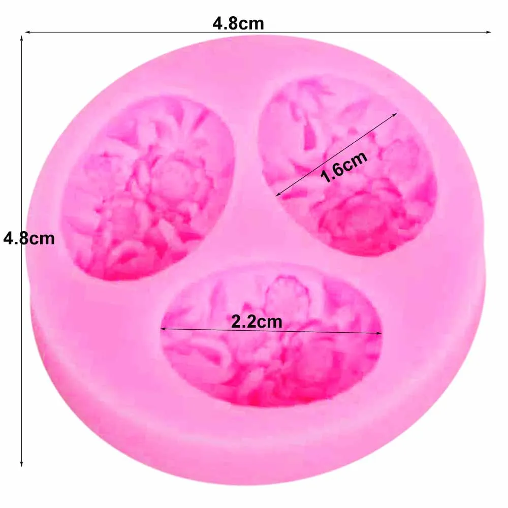 Byjunyeor Пион цветок лист силиконовые формы для торта Свадебная вечеринка помадка украшения торта Gumpaste шоколадная глина конфеты формы m735