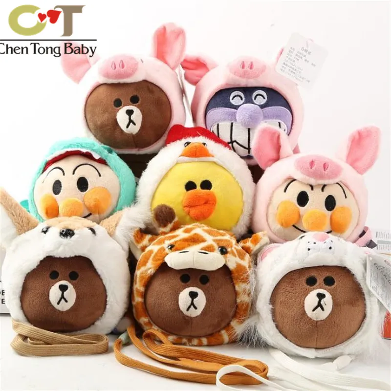 

1pcs Bread Superman Bacteria Kid turned dinosaur pig series plush toys Plush Purses birthday gift 10kinds WJ01