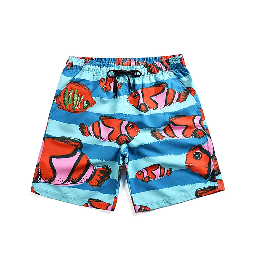 Fish Swim Trunks For Men New Fashion Summer Beach Surfing Board Shorts (4)