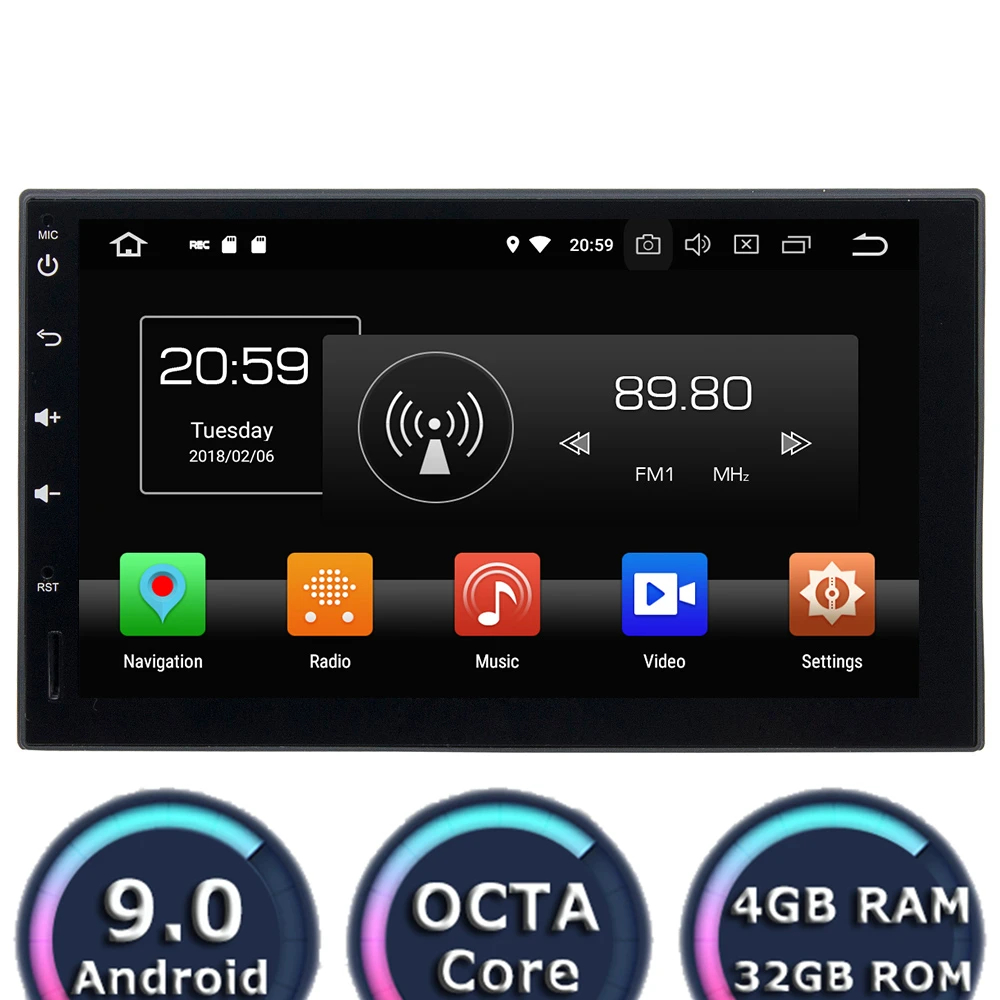 Roadlover Android 9 0 автомобильный ПК радио для BMW E46 Универсальный Ford Focus 2 VW Passat B6 Seat Ibiza Leon