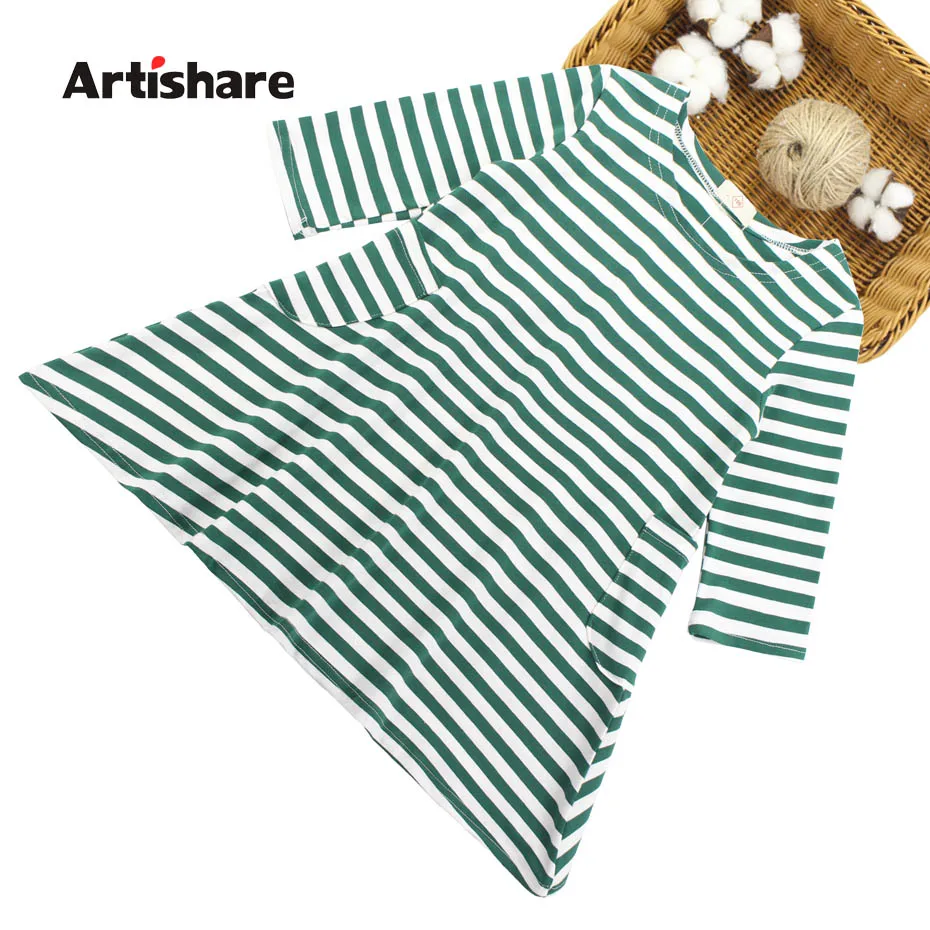 

Dresses For Girls Dress Striped Spring Dress Kids Casual Dress For Girl Full Sleeve Clothes For Girls 6 8 10 12 13 14 Year