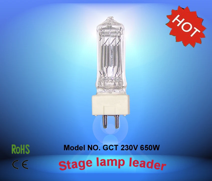 

Changsheng GCT 230V 650W GY9.5 halogen bulb lamp stage light