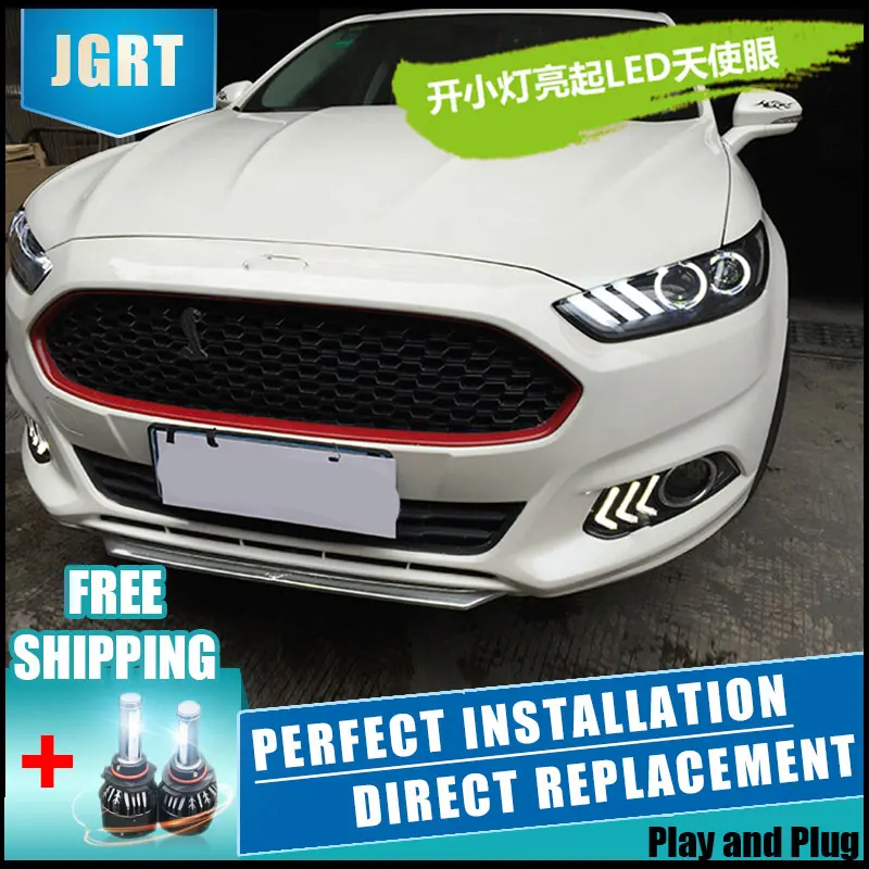  2PCS LED Headlights For Ford Mondeo 2013-2016 Car Led Lights Double Xenon Lens Car Accessories Dayt - 32891079792