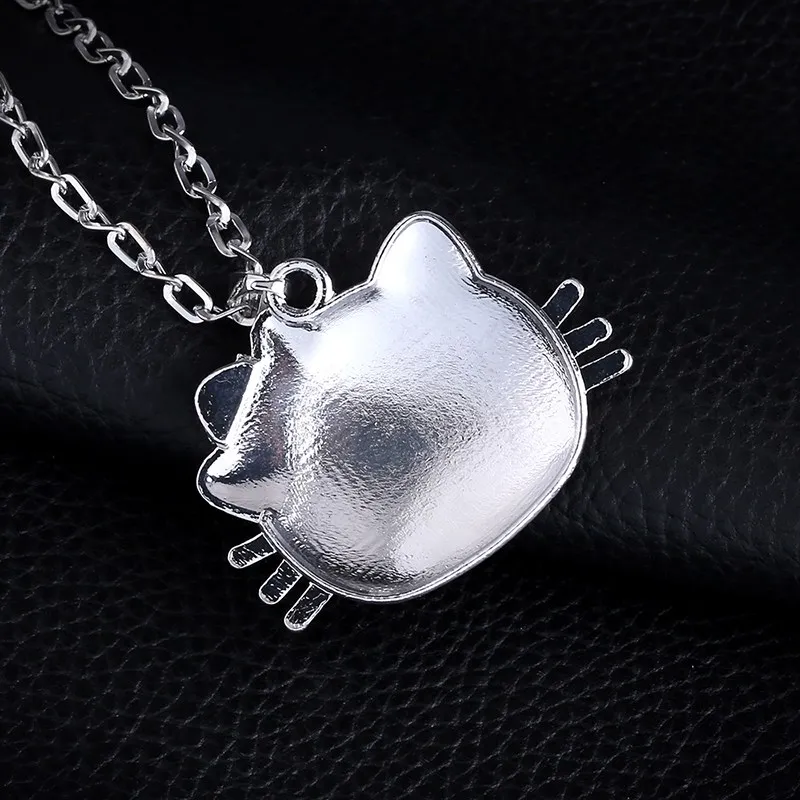 Изящное ювелирное изделие Hello Kitty серебряная цепочка ожерелье с длинным горным