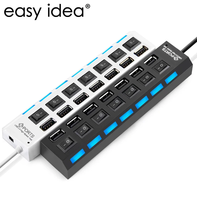 Best Price Multi 7 Ports USB Hub 2.0 480Mbps High Speed Hub USB On/Off Switch Portable USB Splitter Peripherals Accessories For Computer PC Best Price Multi 7 Ports USB Hub 2.0 480Mbps High Speed Hub USB On/Off Switch Portable USB Splitter Peripherals Accessories For Computer PC