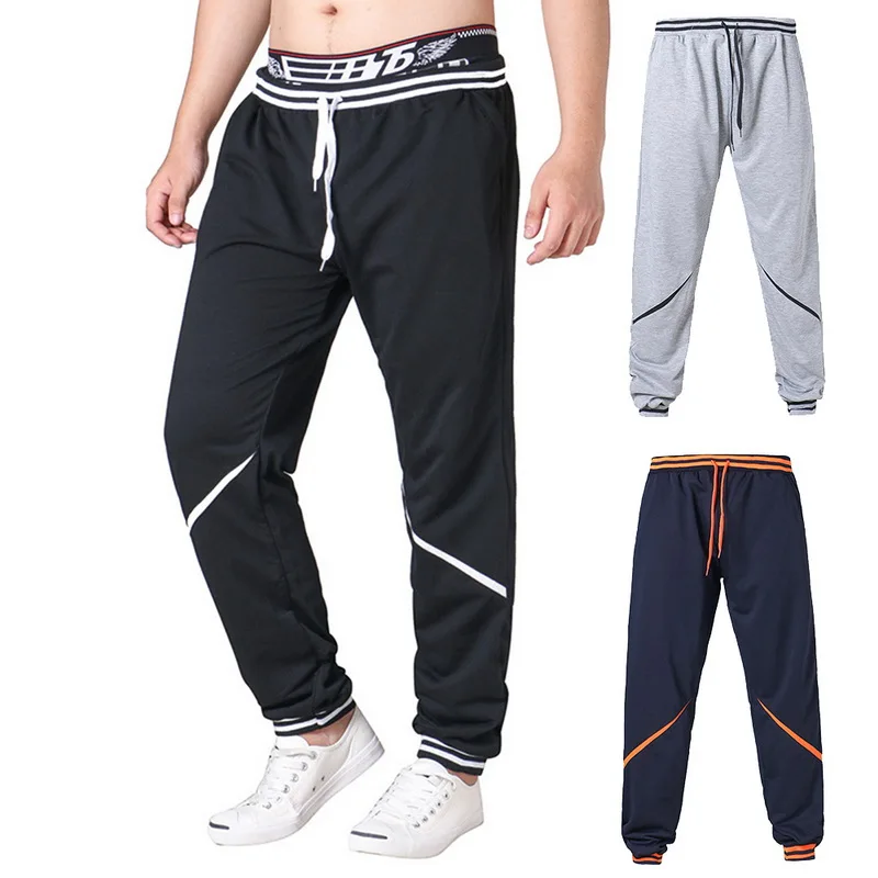 HEFLASHOR 2018 Men patchwork Trousers Fitness Jogger Bodybuilding Gyms ...