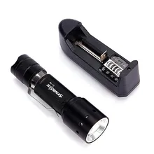 3500LM 18650 XML T6 LED Zoomable Bronze Flashlight Torch Lamp&Charger Free Shipping #NN17