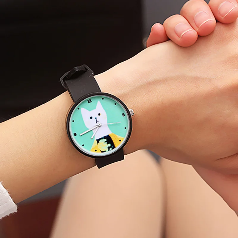 

Lovely Silicone Women Quartz Watches Sweet Bear Ladies Watch Cute Female Wristwatch Candy Student Girls Hours relojes para mujer