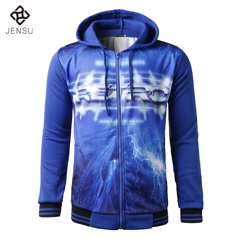 2017 Men 3D Print Sweatshirts Hoodies Zipper Hombre Men s Casual Fashion Slim Fit Printing Funny