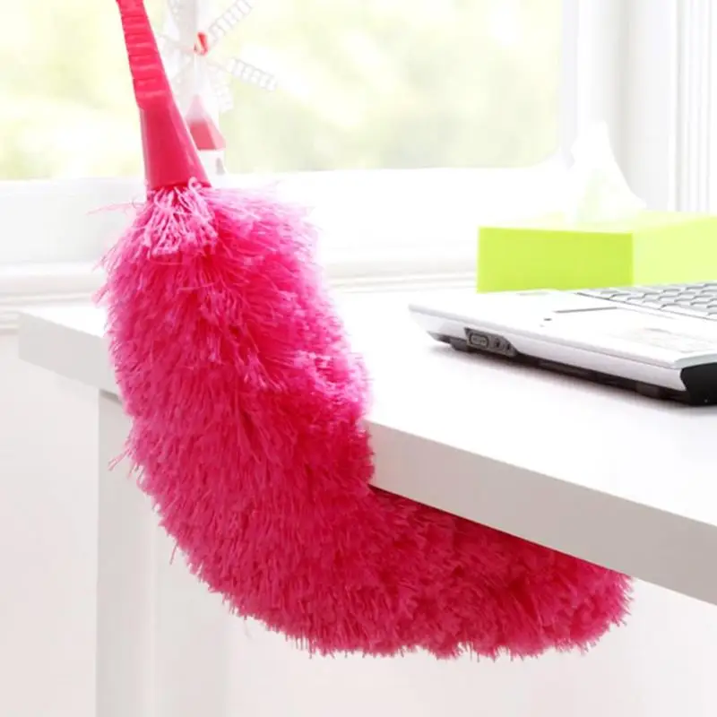 

Soft Microfiber Duster Brush Cleaning Duster Plastic Handle Feather Static Dust Cleaner Car Furniture Household Cleaning Tools