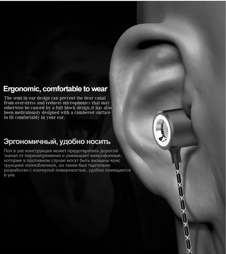 Icoque for Type-c Letv Leeco Earphones Stereo Headphones Bass Headset with Mic for LeEco Le 2 Max Pro USB Type C In-ear Earphone (7)