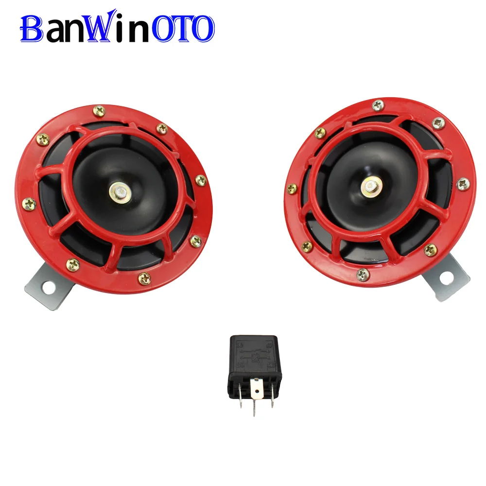 

Freeshipping Loud Air Horn Compact for Motorcycle Car Siren Dual Tone Electric Pump auto horn LB002
