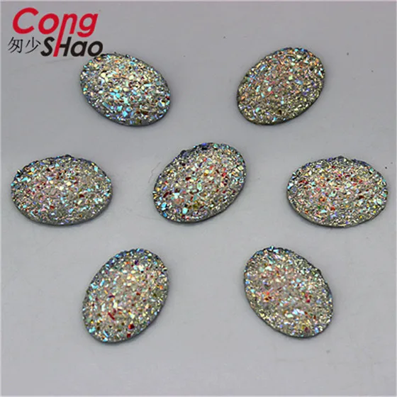 Clear AB Cong shao 150 шт. 13*18 мм AB Красочные Овальные Форма flatback Смола горный хрусталь Отделка камнями и кристаллами DIY костюм кнопку CS574 - Цвет: Clear AB