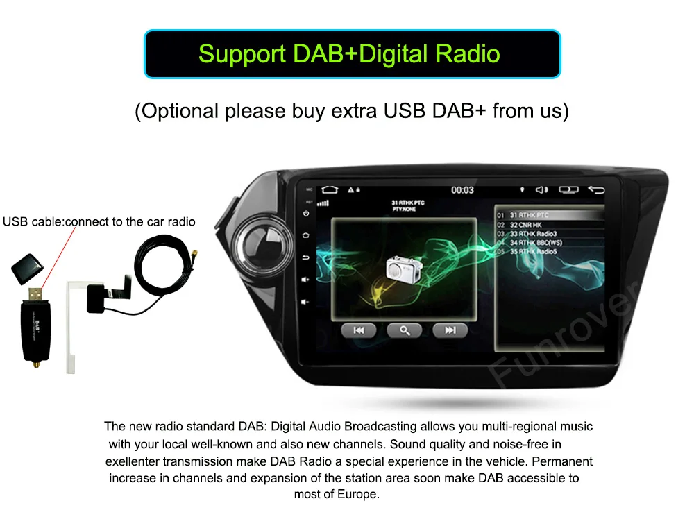 Flash Deal FUNROVER 2din Android 8.0 car dvd radio for Kia k2 rio 2010 2011 2012 2013 2014 2015 car gps navigation multimedia player stereo 11