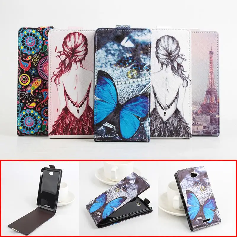 

High Quality Pattern Leather wallet flip Case for Sony E4 Leather Case Flip Cover for for Sony E4 Case Phone Cover Free Ship.