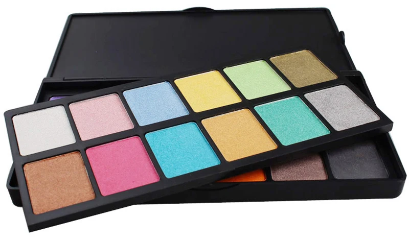Shimmer da Paleta da Sombra de Olho Pigmento em pó Paleta da Sombra de Maquiagem Paleta de Beleza Novo Cores Camadas Design Pressionado Cosméticos 24 2 7 Sombra de olho