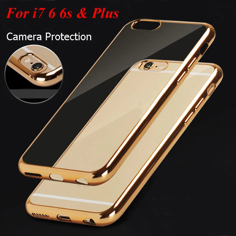 Luxury Newest Rose Gold Electroplating Case For iPhone 6 6s 7 8 X Soft