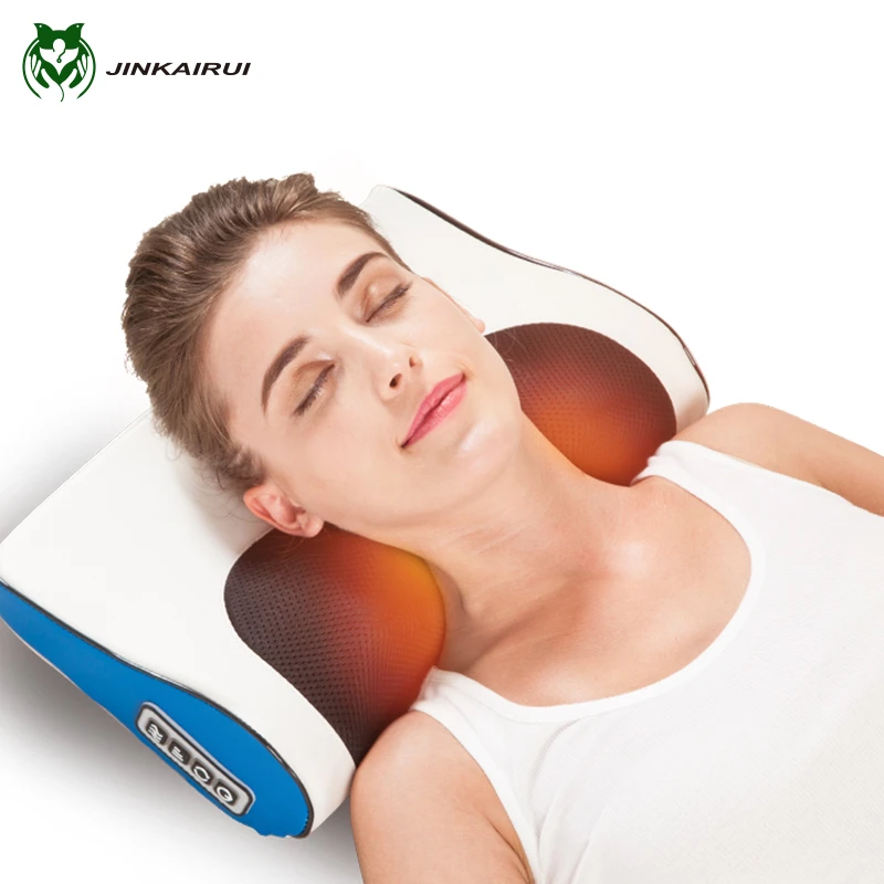 Calefacción por infrarrojos cuello hombro cuerpo multifuncional almohada de masaje Shiatsu masajeador dispositivo Cervical saludable, masajeador - 1