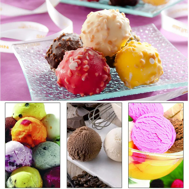 Wind flower Stainless Steel Kitchen Tool Ice Cream Stacks Spoon Mash Potato Fruit Scoop Kitchen Accessories