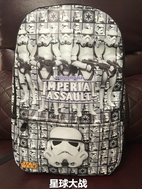 

2018 Limited New Mochila Escolar School Star Wars: The Force Awakening Wars Pawns Backpack Bag Large Capacity Students Travel