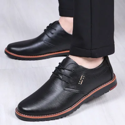 Классические мужские повседневные туфли; высококачественные кожаные лоферы без застежки; мужские оксфорды мокасины ручной работы; итальянский дизайнерский стиль - Цвет: black 2